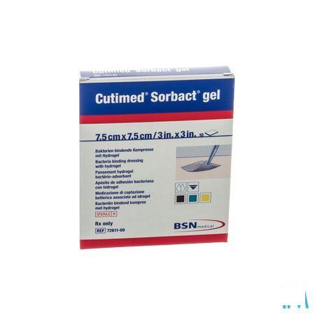 Cutimed Sorbact Gel 7,5cmx 7,5cm 10 7261100