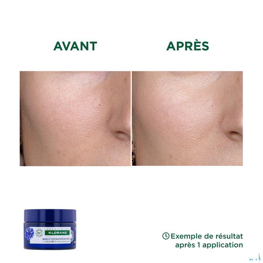 Klorane Gezicht Korenbloem Nacht Hydra Bad 50 ml