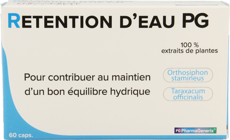 Waterretentie Pg Pharmagenerix Capsule 60  -  Superphar