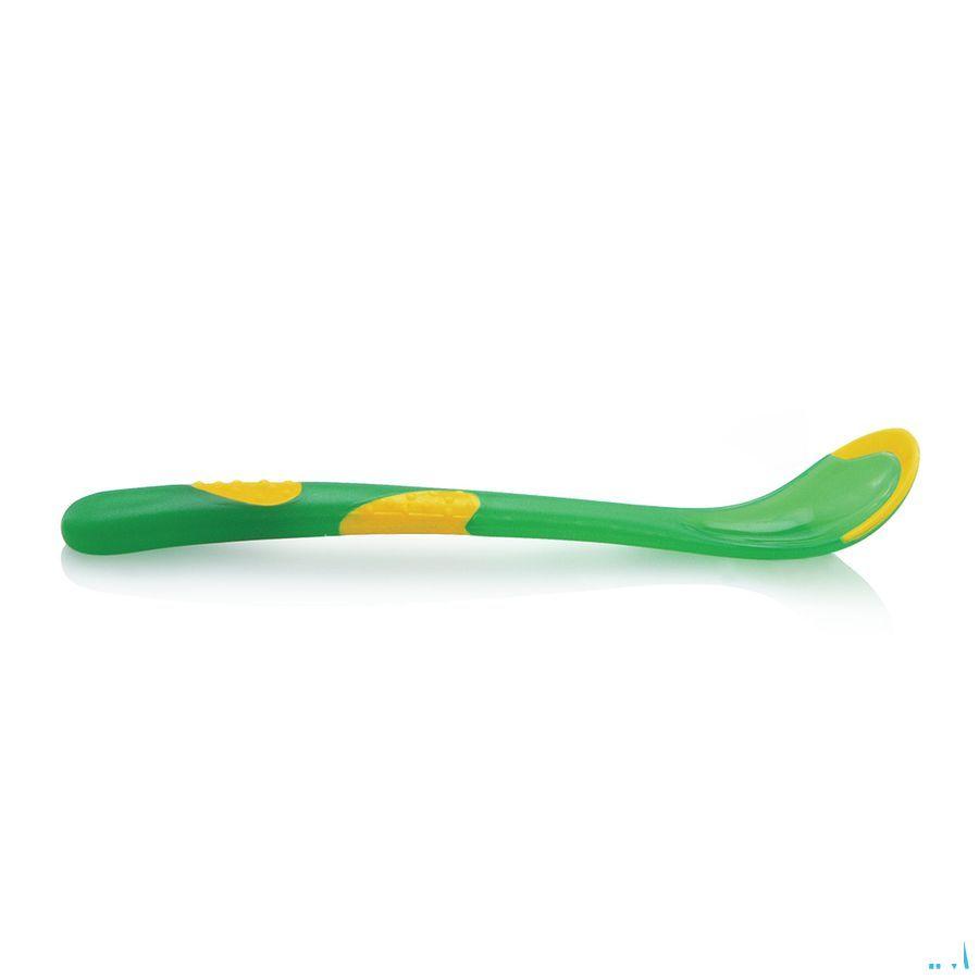 Nuby Warmtegevoelige Lepel Met Lange Handgreep - 2stk - 6m +   -  New Valmar
