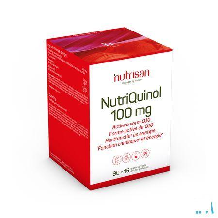 Nutriquinol 100 mg Softgels 90 + 15   -  Nutrisan