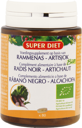 Super Diet Radis Noir-artichaut Bio Comprimes 80  -  Superdiet Laboratoires