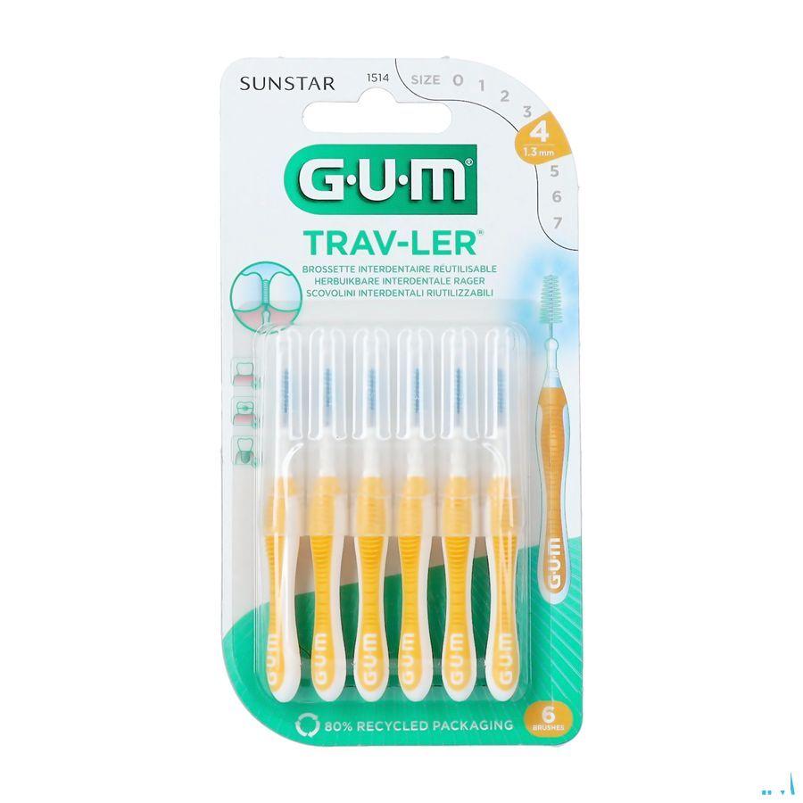 Gum Trav-ler Interdent.borsteltje 1,3mm 6 1514m6