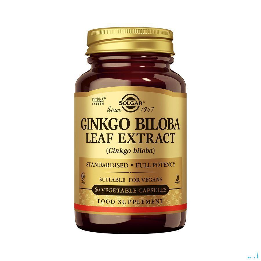Solgar Ginkgo Biloba Leaf Extract V-Caps 60  -  Solgar Vitamins