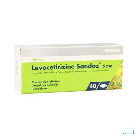 Levocetirizine Sandoz 5 mg Tabletten Enrob. 40 X 5 mg
