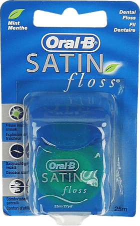 Oral-B Floss Satin Tape Mint Waxed 25M