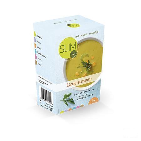 Slimdiet Groentesoep Zakje 5x25 gr  -  Slimdiet Bv