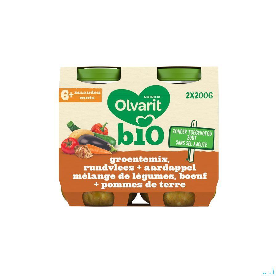 Olvarit Bio Melange Legumes Boeuf Pdt 6M 2X200G  -  Nutricia