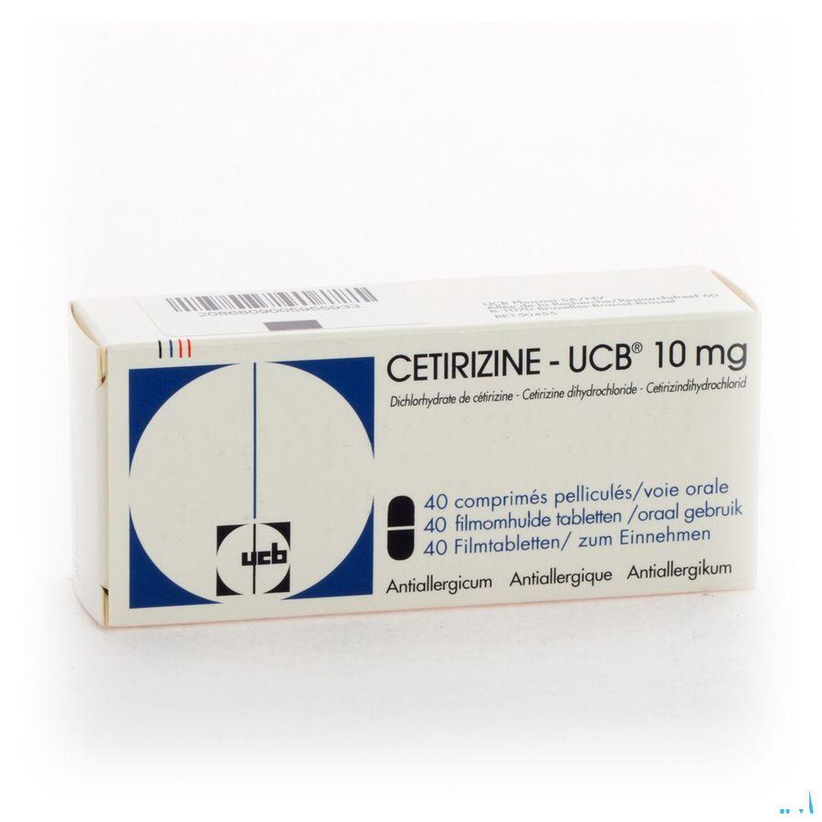 Cetirizine Ucb Comprimes Pel. 40 X 10 mg