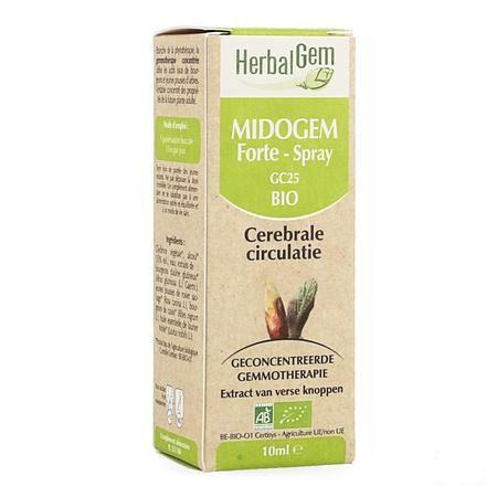 Herbalgem Midogem Forte Complex Circul.cerebr.spr10 ml  -  Herbalgem