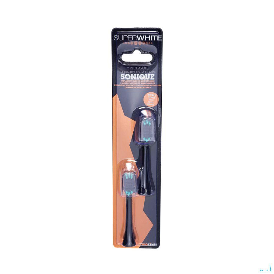 Superwhite Borstelkop Sonische Tandenborstel Black