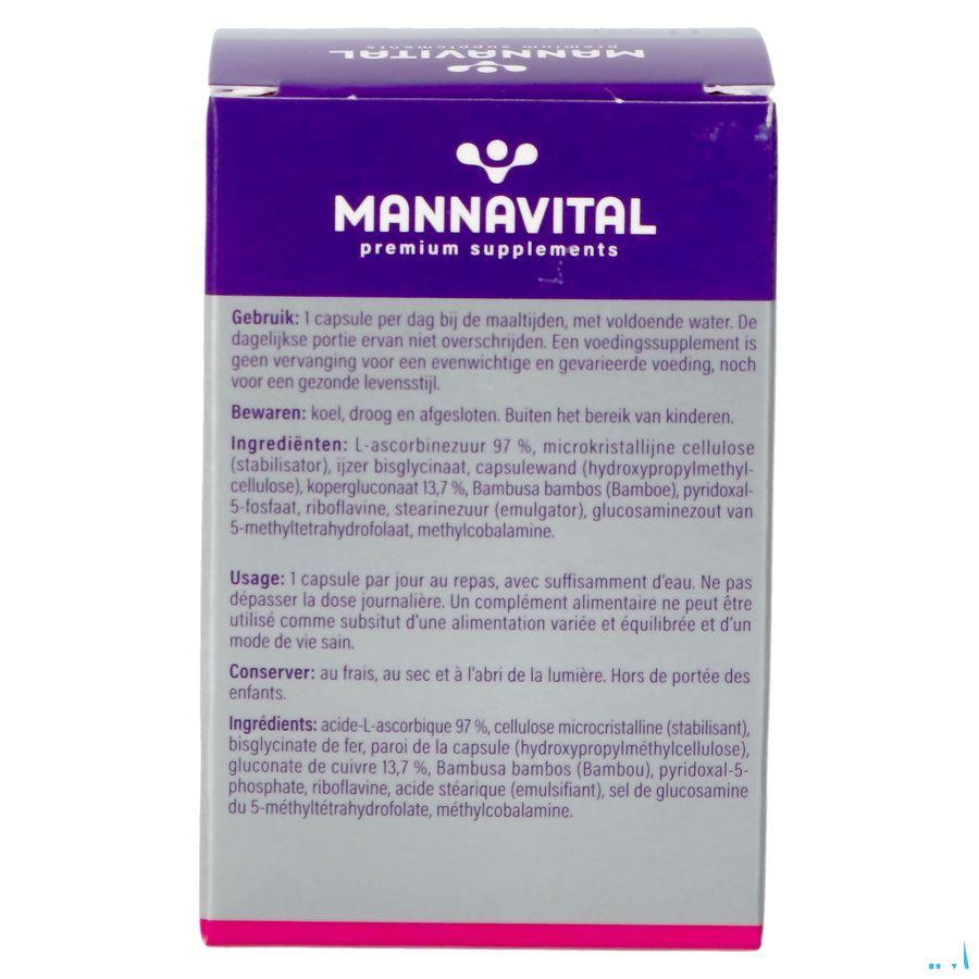 Mannavital Ijzer Platinum V-Capsule 60