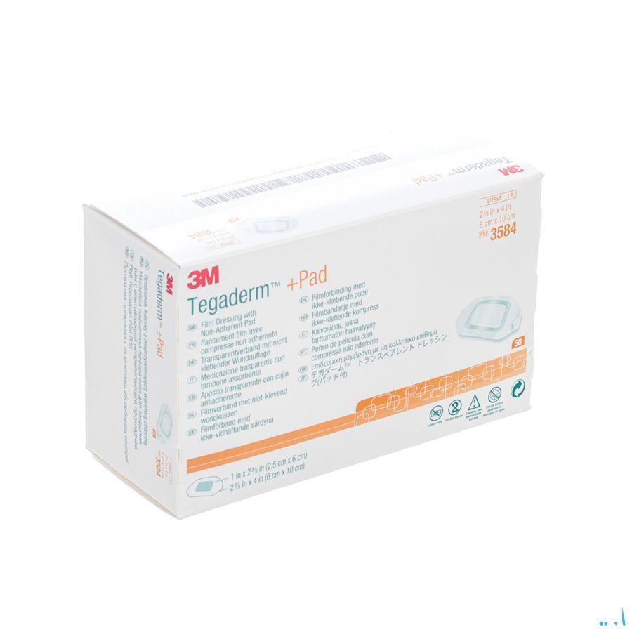 Tegaderm + Pad 3m Transp Steril 6cmx10cm 50 3584  -  3M