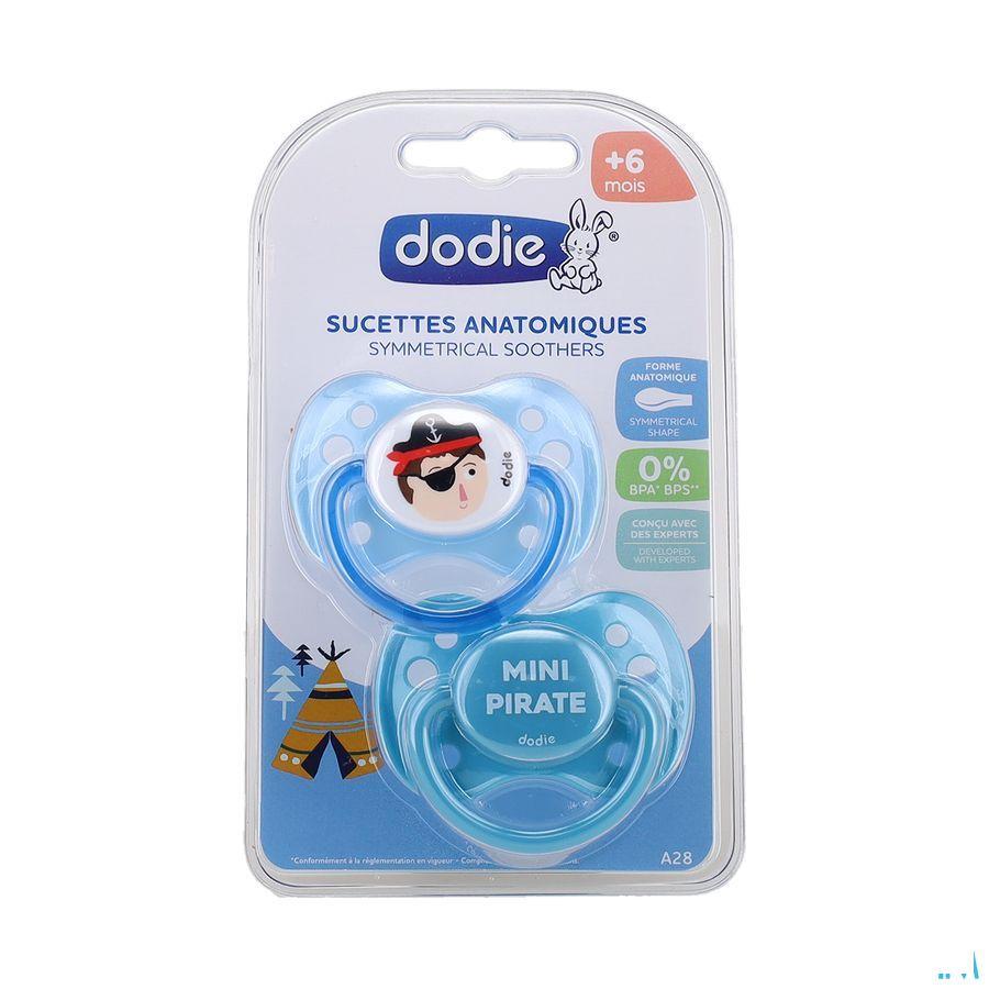 Dodie Fopspeen Anatomisch Silic. + 6m Teken.j A28 2