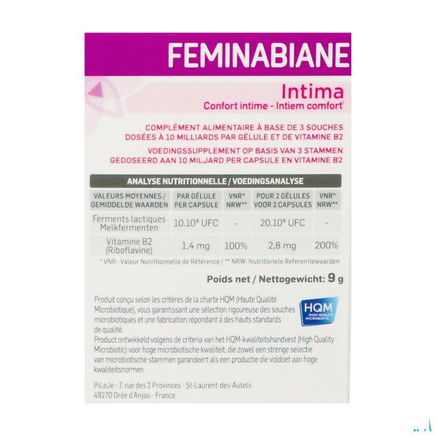 Feminabiane Intima Caps 20  -  Pileje Benelux