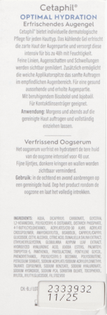Cetaphil Optimal Hydra Verfrissend Oogserum 15ml