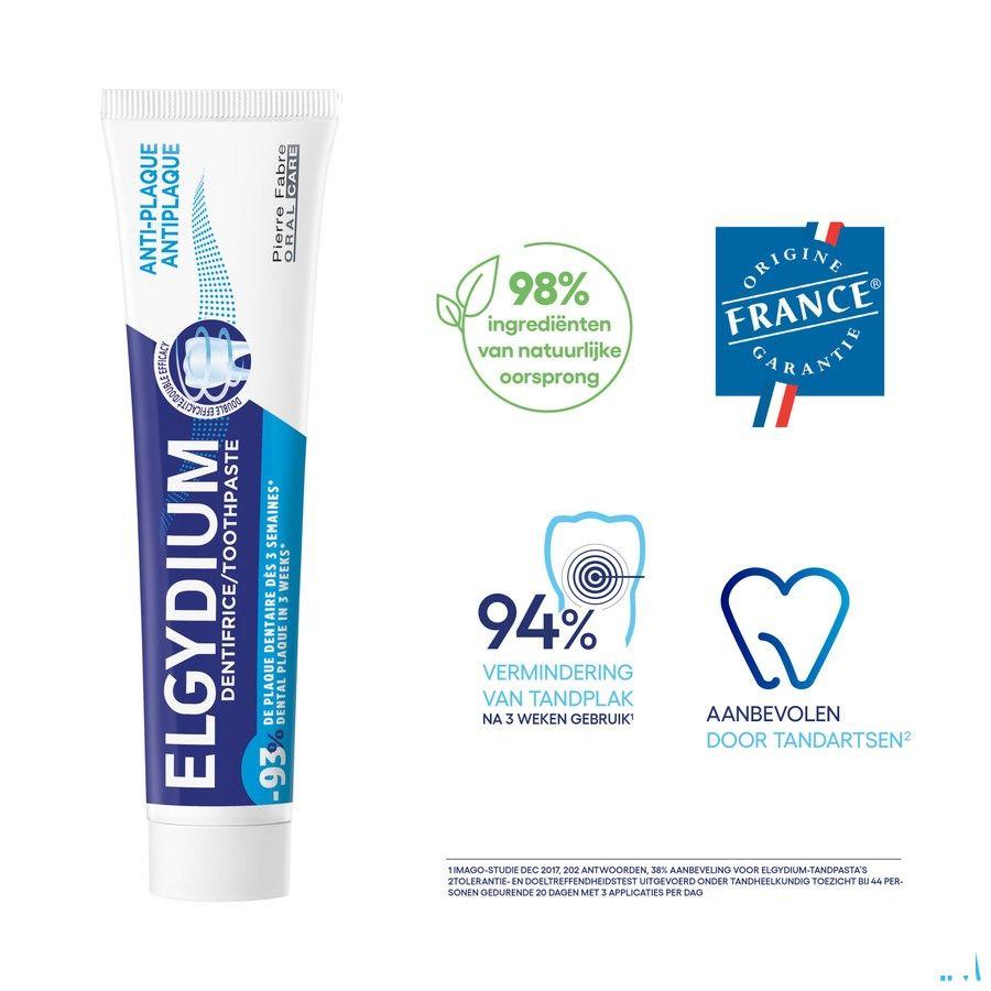 Elgydium Tandpasta A/Plak Tube 75ml