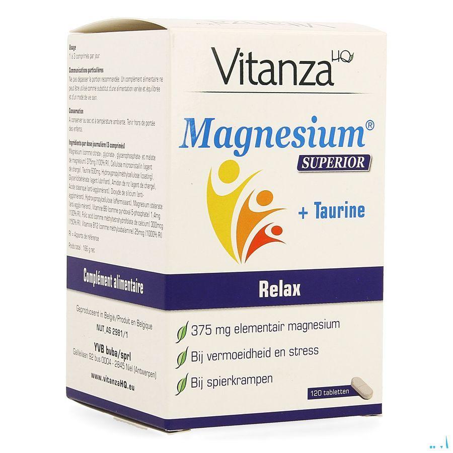 Vitanza Hq Magnesium Superior Comprimes 120  -  Yvb