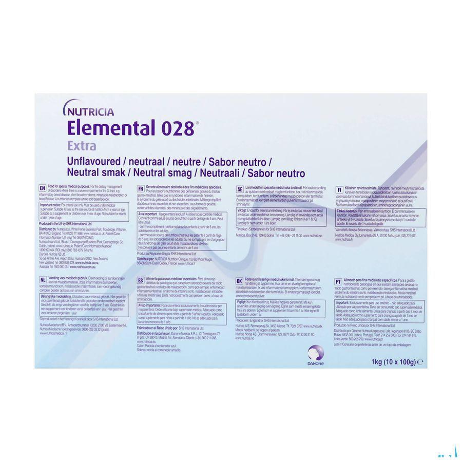 Elemental 028 Extra Neutre Sachet 100 gr  -  Nutricia