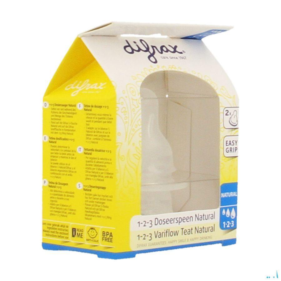 Difrax Flessenspeen Natural 1-2-3 674  -  Difrax