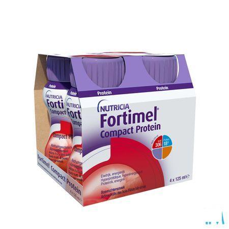Fortimel Compact Protein Rode Vruchten 4x125 ml  -  Nutricia