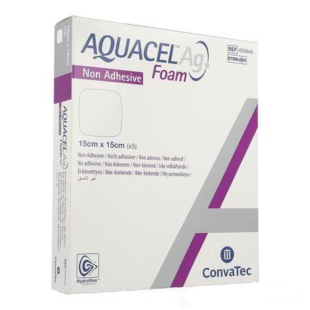 Aquacel Ag Foam Non Adhesif 15X15Cm 5