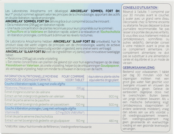 ArkoRelax Sommeil Fort 8H Tabl 60