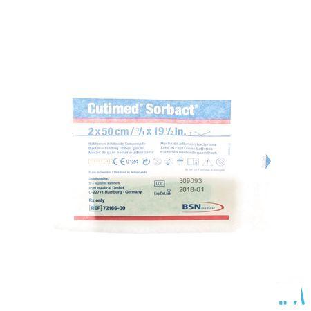 Cutimed Sorbact Gaasstrook 2x50cm 1 7216600