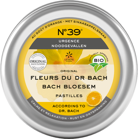 Bachbloesem Bio Pastilles Nr 39 Noodgevallen 50 gr  -  Eureka Pharma