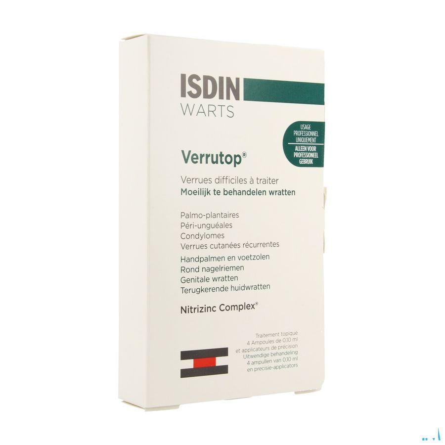 Isdin Verrutop Warts Oplossing Ampullen 4x0,1ml  -  Isdin