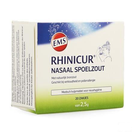 Rhinicur Nasaal Spoelzout Zakje 20x2,5 gr