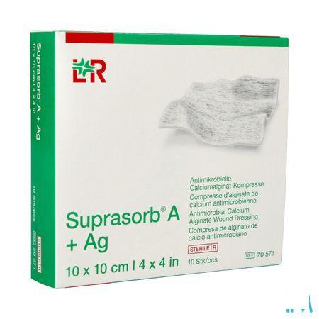 Suprasorb A+Ag Cp Alg. Calc 10X10Cm 10 20571  -  Lohmann & Rauscher