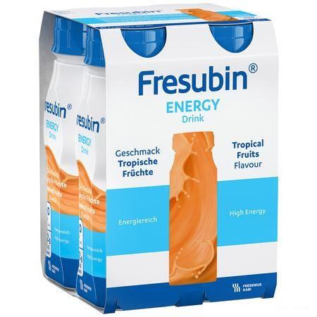 Fresubin Energy Drink Fruits Tropicaux Flacon 4x200 ml  -  Fresenius
