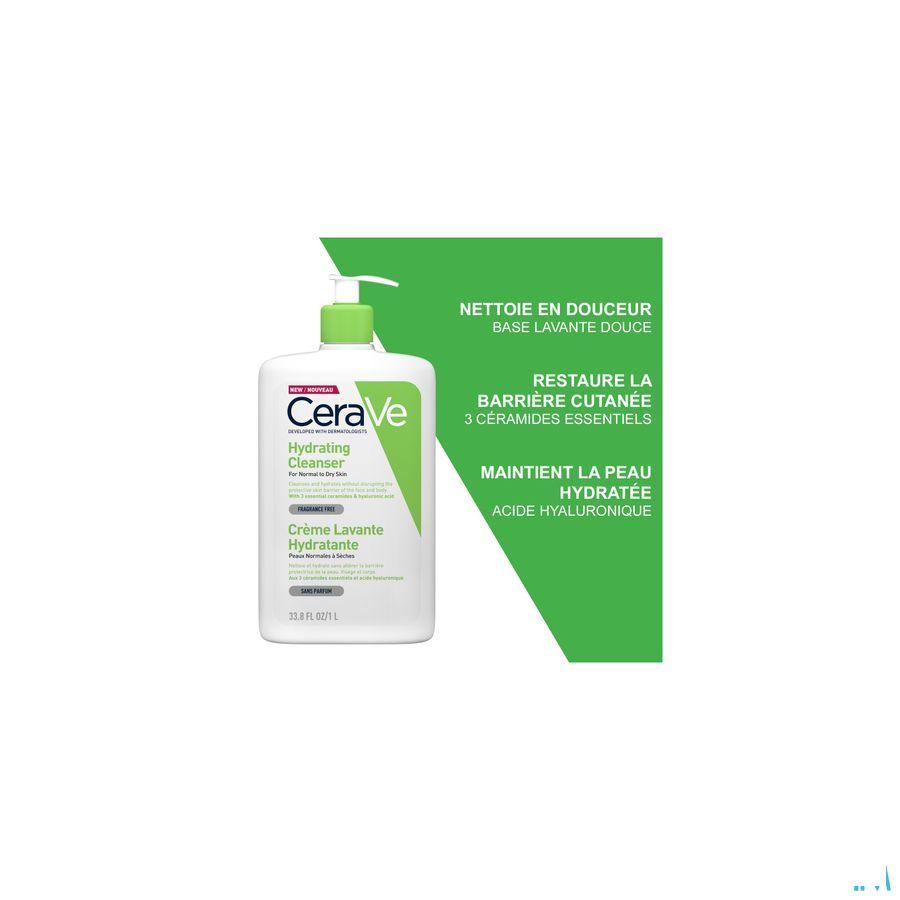 Cerave Hydraterende Reinigingscreme Pompfl 1l  -  Cerave