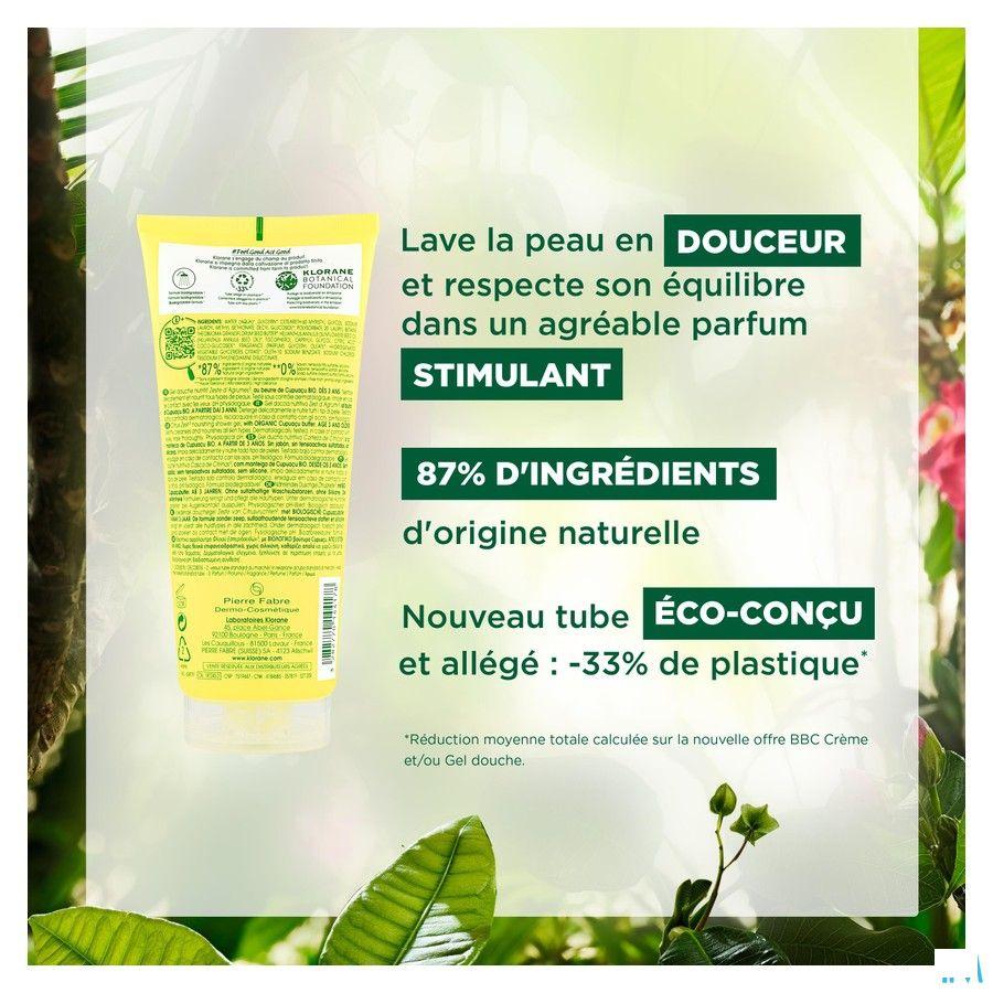 Klorane Corps Gel Douche Zeste Agrumes 200 ml