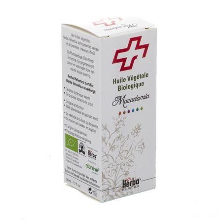 Macadamia Herba Helv. Bio Plantaard.olie 50 ml