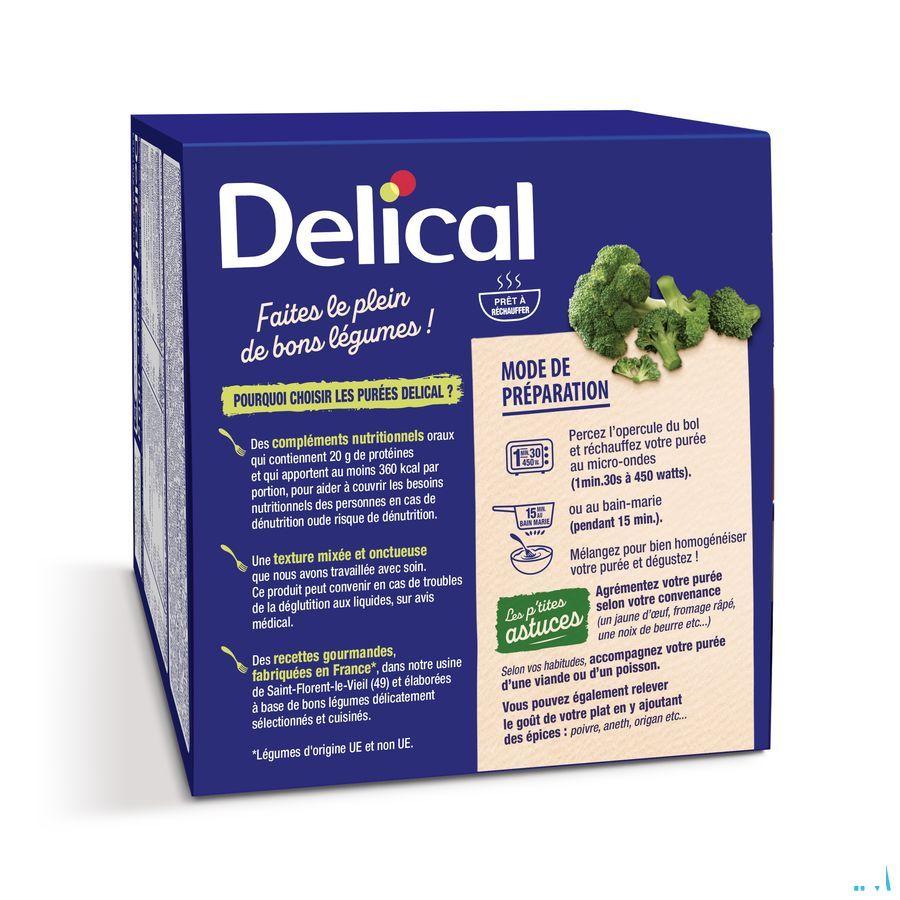 Delical Puree Broccoli Hphc 4 x 200 gr