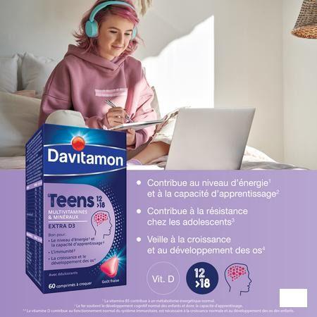 Davitamon Teens Fraise Comp 60  -  Perrigo