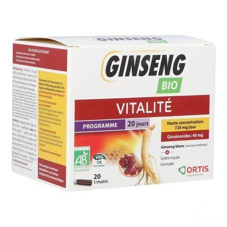 Ortis Ginseng Bio S/Alcool 20X15 ml  -  Ortis