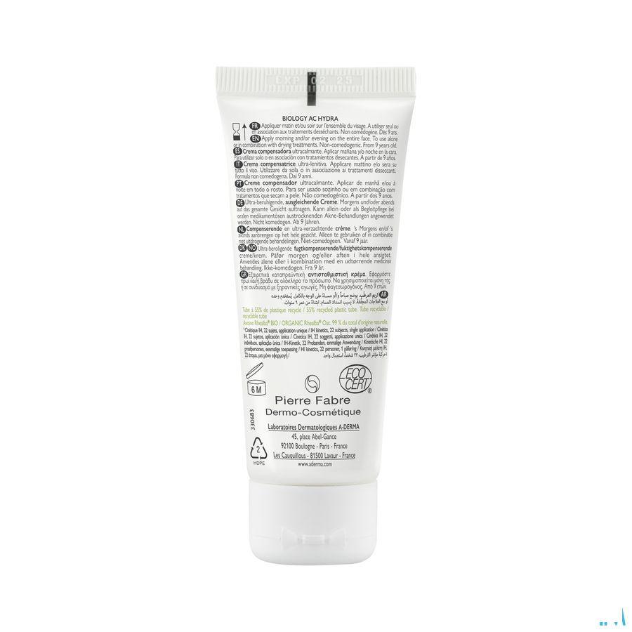 Aderma Biology Ac Hydra Compenserende Creme 40 ml