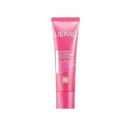 Lierac Hydra Chrono+teinte Sable Gel-creme Tube 30 ml