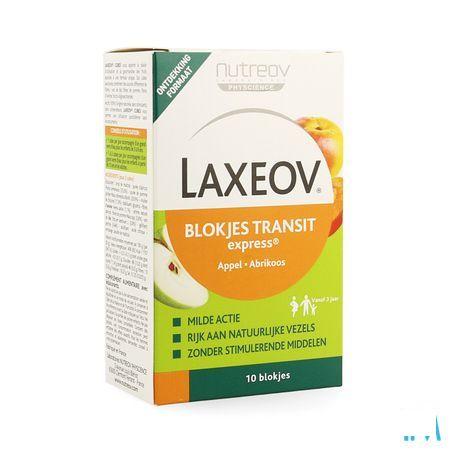 Laxeov Appel-abrikoos Blokjes 10x10 gr