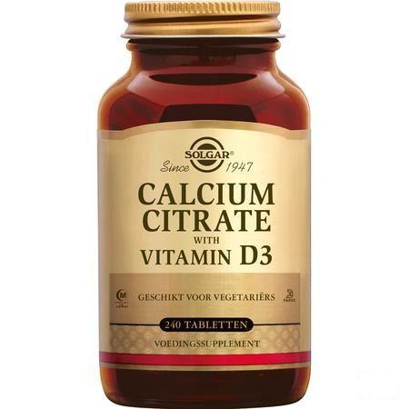 Solgar Calcium Citrate Vitamin D-3 Comp 240  -  Solgar Vitamins