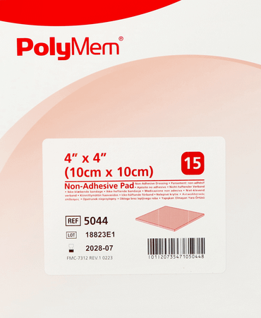 Polymem Quadrafoam Niet-klevend 10,1cmx10,1cm 15  -  Hospithera