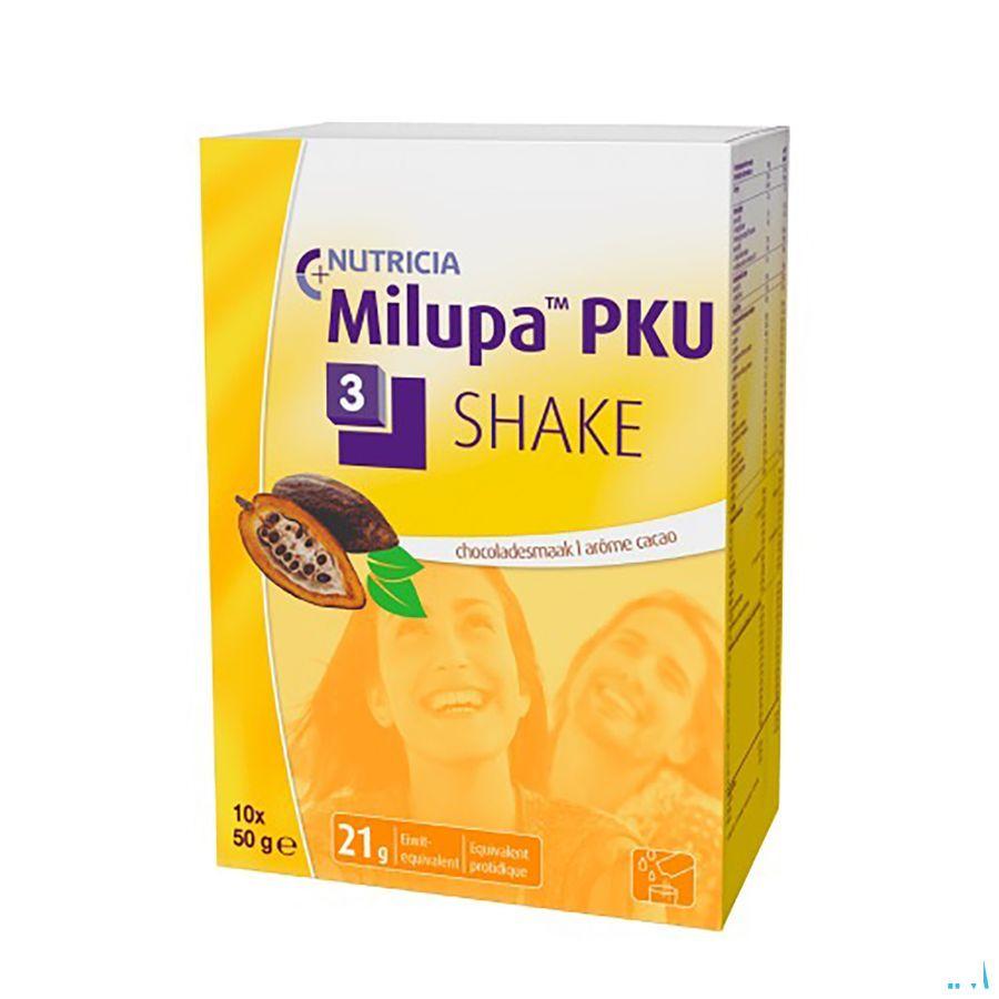 Pku 3 Shake Chocolade Zakje 10x50 gr  -  Nutricia