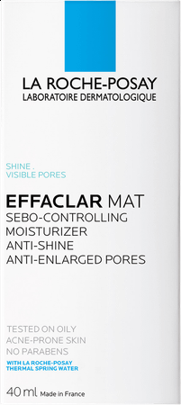 Effaclar Mat Hydra Sebo-regulat. S/parab. 40 ml  -  La Roche-Posay