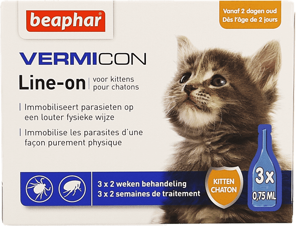 Beaphar Vermicon Line-On Chaton 3X0,75ml
