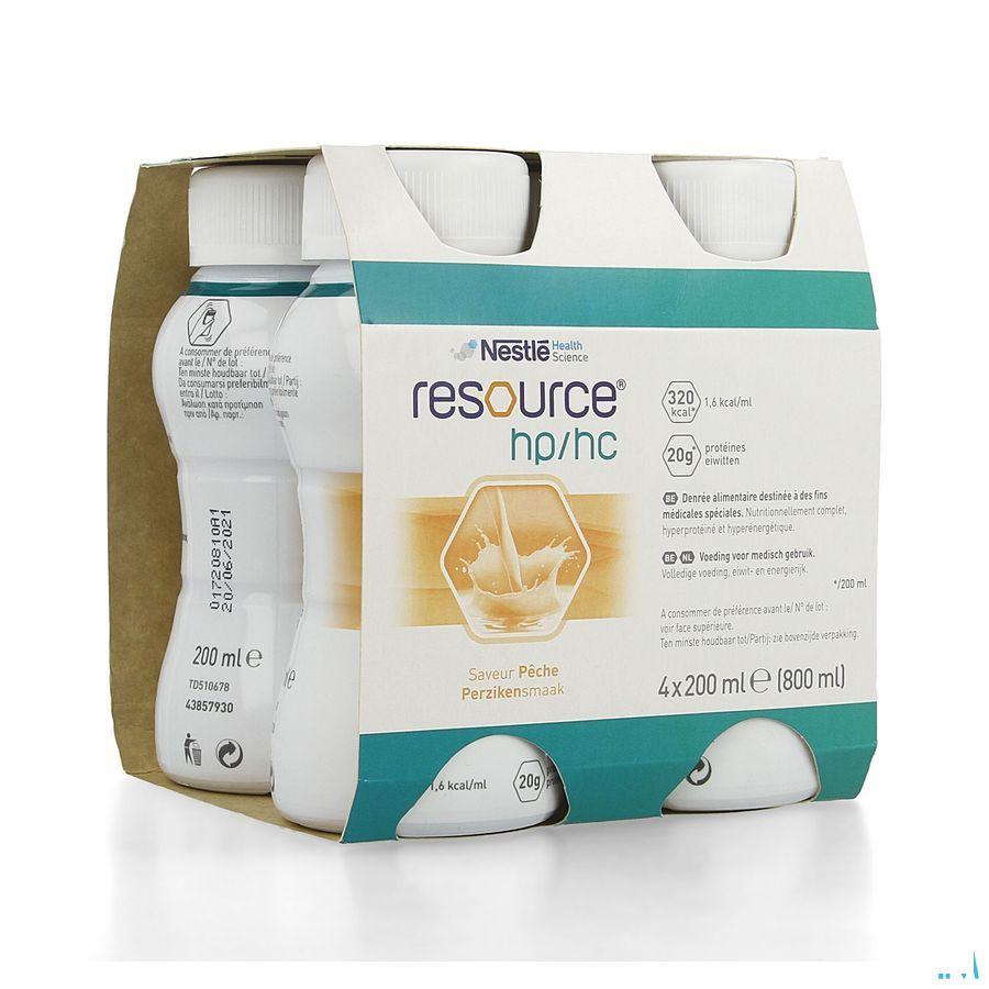 Resource Hp Hc Perzik Fles 4x200 ml  -  Nestle