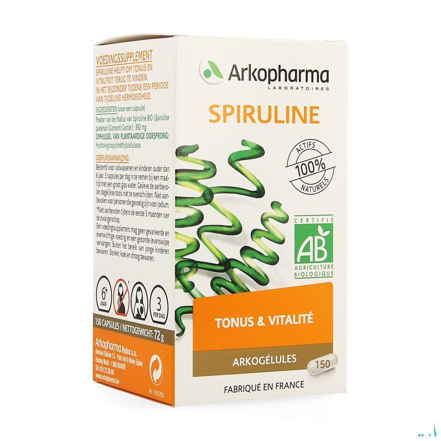 Arkocaps Spiruline Bio Capsule 150  -  Arkopharma