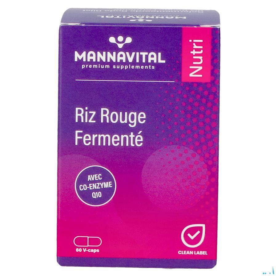 Mannavital Gefermenteerde Rode Rijst V-Caps 60